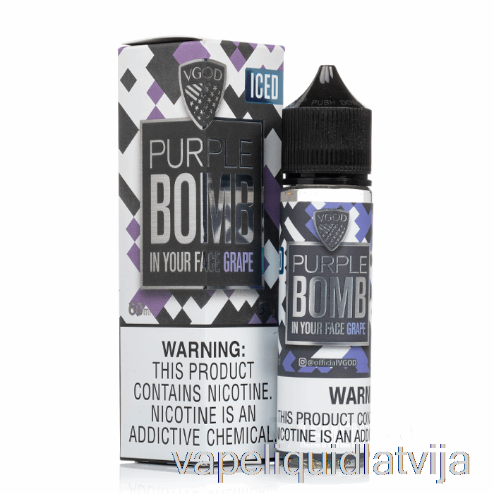 Ledus Violeta Bumba - Vgod E-šķidrums - 60 Ml 0mg Vape šķidrums